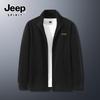 JEEP SPIRIT Men's Retro Stand Collar Sweatshirt Jacket