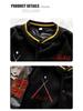 Unisex Classic Black Embroidered Baseball Jacket for Spring/Autumn