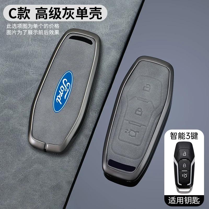

Car Sticker 2026 For Ford High-end Zinc Alloy Car Smart Remote Key Shell Fashion Case For Ford Fusion Explorer Edge Mustang Mond