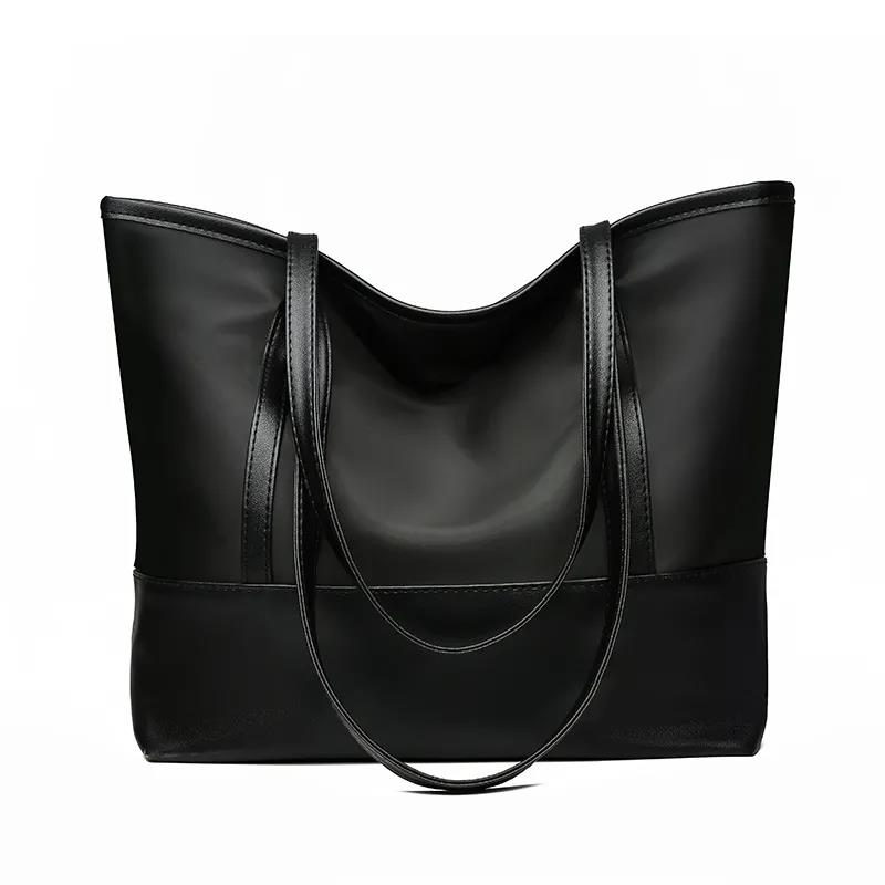Women's Large Capacity Bag Nylon Canvas Bag Simple Waterproof Oxford Cloth Handbag Casual Single Shoulder Bag