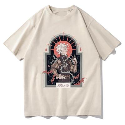 Tričko Astarion Unisex Letní móda Čistá bavlna Unisex Ženy Tričko pro volný čas Streetwear Harajuku Vintage Streetwear s krátkým rukávem