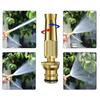 1pc Brass Hose Nozzle Adjustable Twist Hose Nozzle Jet Sweeper Nozzle Garden Sprayer Brass Hose Nozzle For Watering Cleaning
