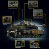 Military-Themed Leopard First-Class 2A6 Superior-Grade Main High-Standard Battle Combat-Armored-Vehicle High-Standard Assembly High-Standard