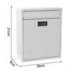 Wall Mount Mailbox Lockable Postbox Retro Drop Box Post Letter Letterbox Mail for Indoor Outdoor