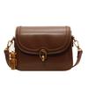 Niche fashion bag women's 2025 new Korean version retro texture small square bag contrasting color casual shoulder messenger bag tide