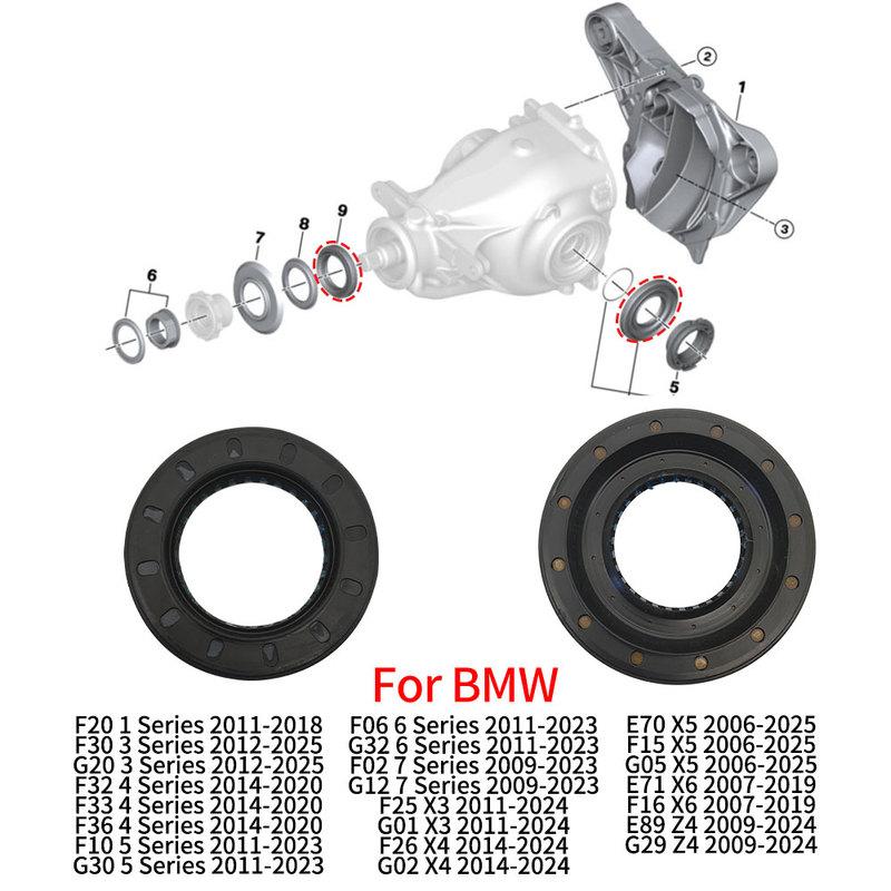 Car Front Rear Driveshaft Diff Gearbox Oil Seal Differential Shaft Seal Accessory For BMW 1 2 3 4 5 6 7 Series X1 X3 X4 X5 X6 Front