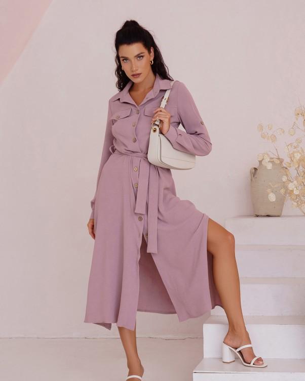Shirt Dress with Side Slits ISSA Plus