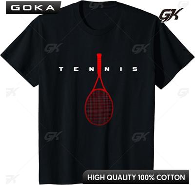 Cool Tennis Racquet  TShirt Tenis Sports Casual Clothes Tops T Shirts for Men Streetwear  Graphic T Shirts  Tops Ropa Hombre