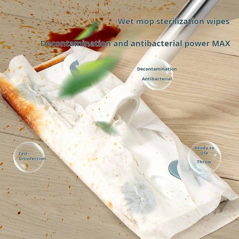Electrostatic Dust Removal Paper Mop, Disposable Mop, Floor Cleaning, Vacuum Cleaning, Dry And Wet Mop, Hand Wash Free Cleaning