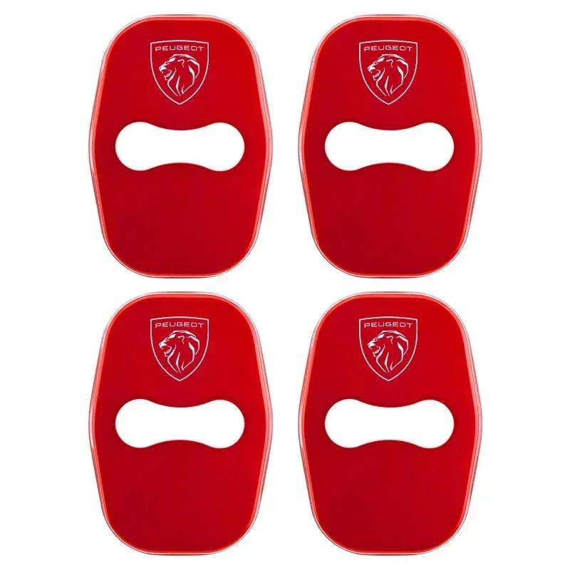 4pcs for Peugeot 308 508L 301 308S 408 508 2008 3008 T 4008 5008 207CC 308CC Car Door Lock Anti-scratch Cover Stickers Accessories
