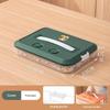 Space Saving Stackable Food Storage Containers 1-4 Layers Leakproof Sealed Dumpling Box for Kitchen Food Sorting