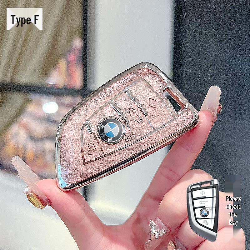Compatible Key Cover for BMW: 5, 3, 7, 1 Series & X1, X2, X3, X5, X6, X7 Models (530, 525, 320li)