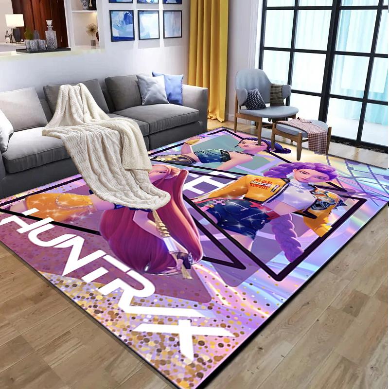 Girl group Pattern Rug, Indoor/Outdoor Mat, for Picnic, Gameroom, Bedroom, Office, Living Room, Home Decor Carpet, Birthday Gift