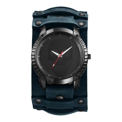 Leather Strap Watch with Antique Rock Punk Waterproof Analog Quartz Watch with Genuine Leather Motorcycle Fashion Watch Perfect Gift for and Day Men's