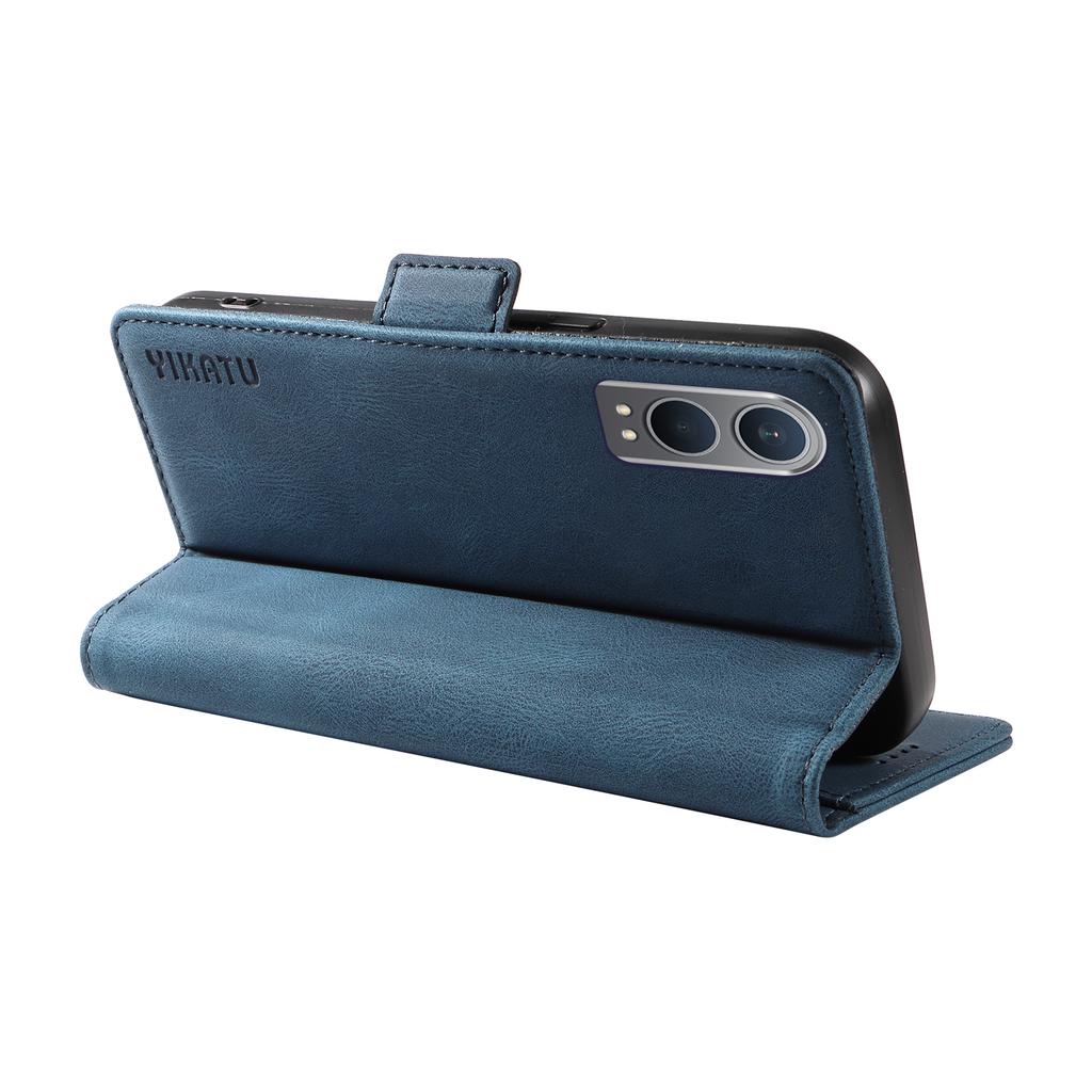 Dla OnePlus Nord CE4 Lite 5G/Oppo K12x 5G (Chiny) Etui Pokrowiec na telefon ze skóry PU Stojak Przegródki na karty