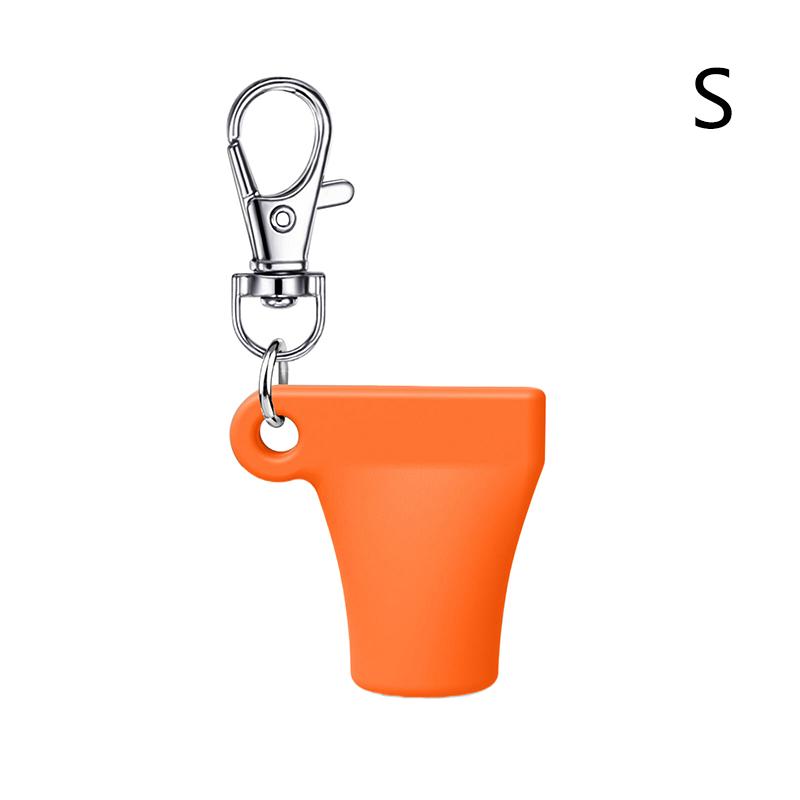 Pratik Silikon Anahtarlık Kapağı Dudak Parlatıcısı Aksesuarları Taşınabilir Dayanıklı Tutucu Anahtarlık Ruj Saklama Kapağı İçin Uyumlu