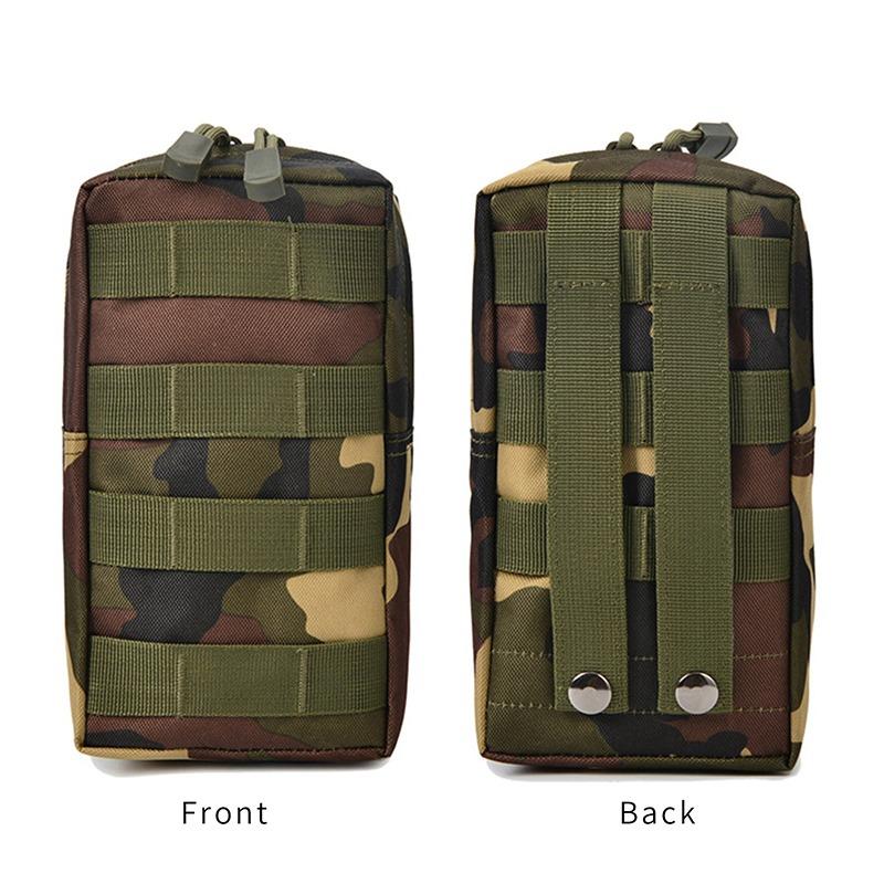 

Oxford Outdoor Military Tactical Bag EDC Molle Tool Zipper Waist Accessories Міцний ремінь Камуфляжна сумка Полювання Страйкбол темно-зелений колір