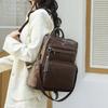 Vintage PU Backpack Women's Multi-functional Shoulder Bag
