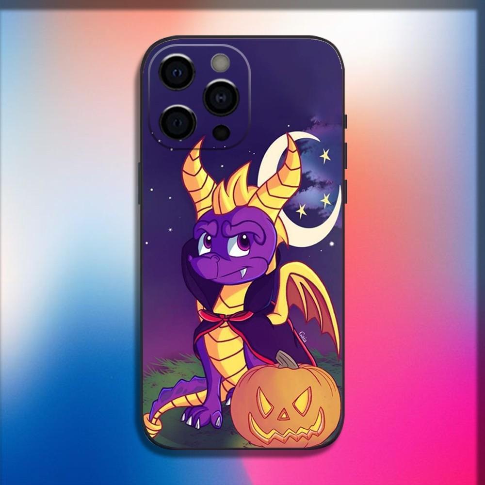 

Game S-Spyro Series Dragon Phone Case For iPhone 16,15,14,13,12,11,Pro,X,XS,Max,XR,Plus,Mini Soft Black Cover iPhone15
