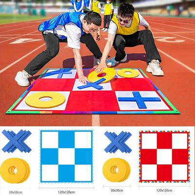 Xadrez Gigante XO Interativo Interno Externo Esportes de Lazer Jogos de Construção de Equipe para Crianças Adultos Brinquedos de Lembrança de Festa de Carnaval