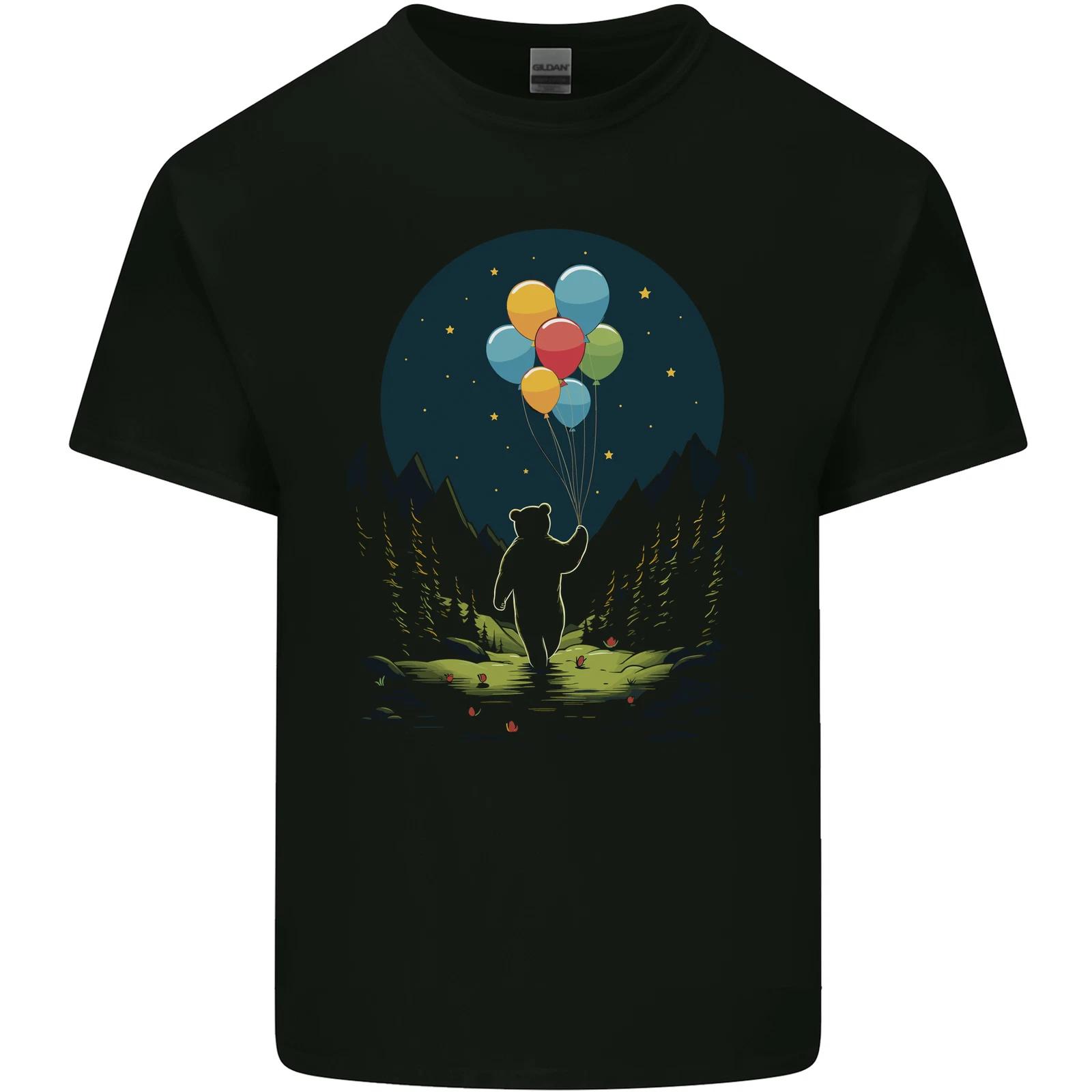 A Teddy Bear Holding Balloons Fantasy Kids T-Shirt Childrens 3XL