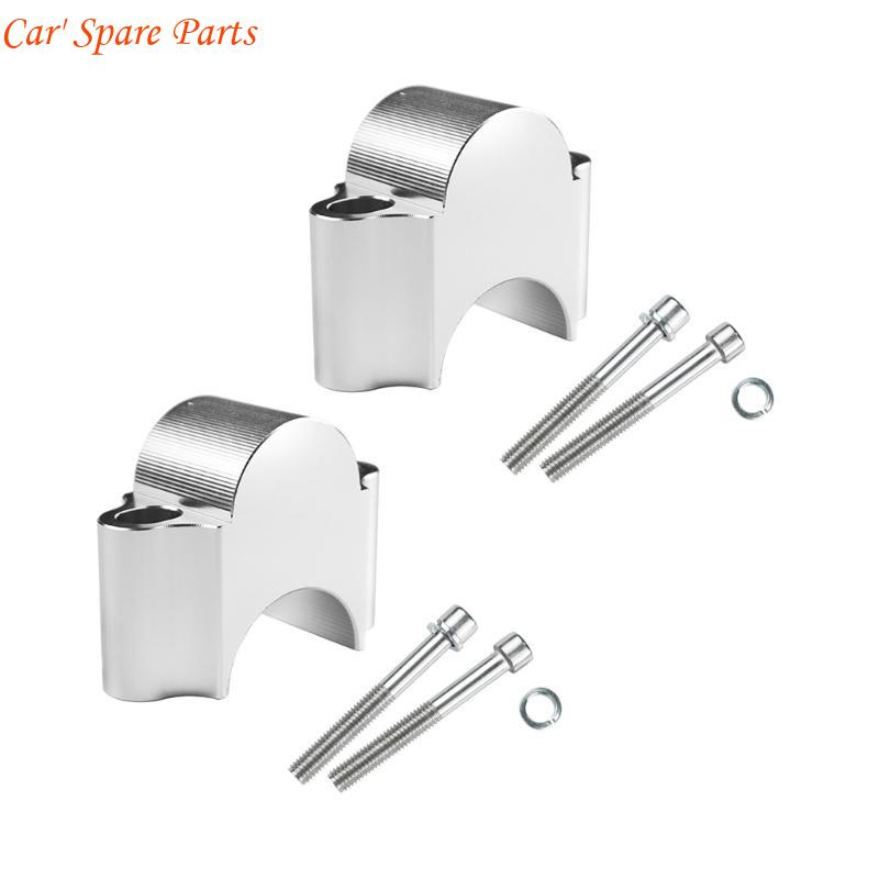 Y4UA Motorcycle Handlebar Risers 7/8  1  Handle Bar Clamp 22mm 25mm Extend Adapter