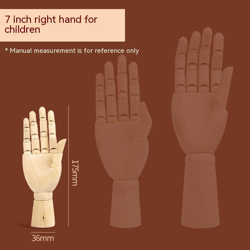 Sketch Drawing Mannequin Model Wooden Hand Model Human Artist Models Flexible Jointed Hand 5.5-12 Inches Tall Movable Limbs