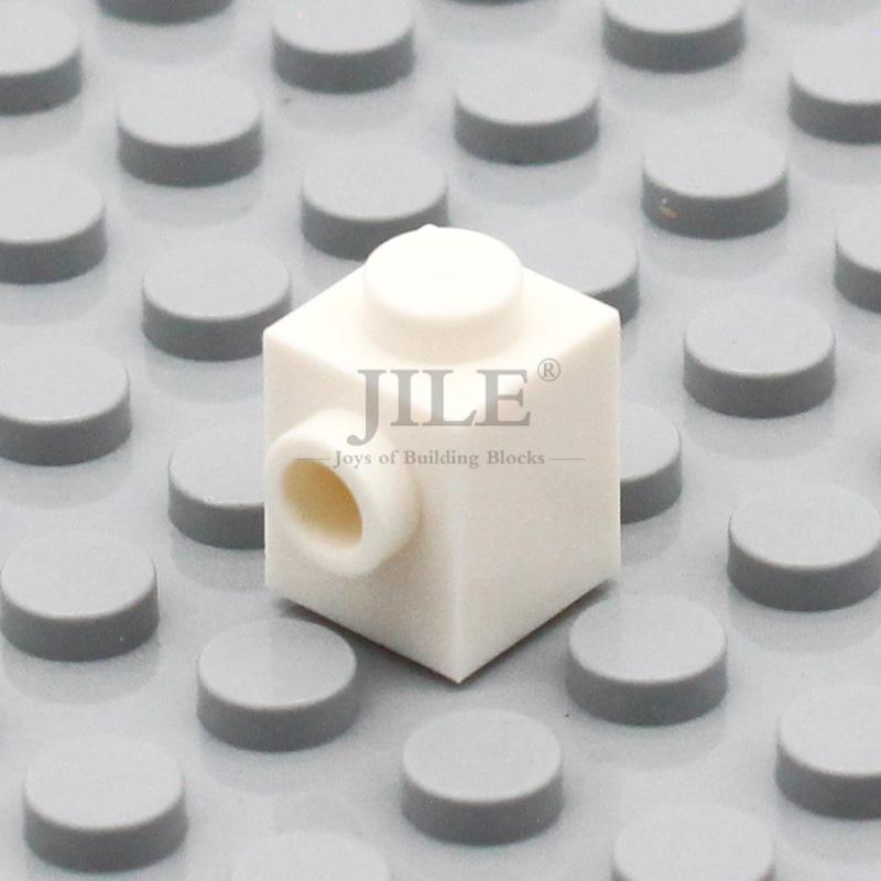 50pcs Moc Creative Brick Modified 1x1 with 2 Hole 87087 DIY Basics Enlighten Building Blocks Classic Compatible Assembles Parts