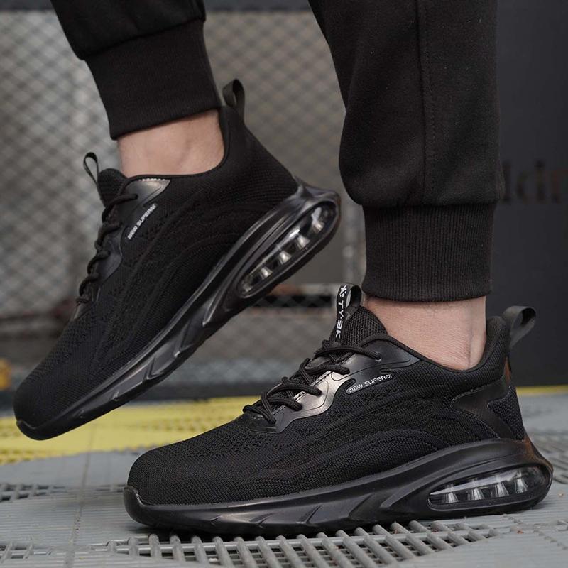 Work Shoes Steel Toe Shoes Men Safety Shoes Anti Smash Puncture-Proof Work Shoes Boots Fashion Indestructible Security Footwear