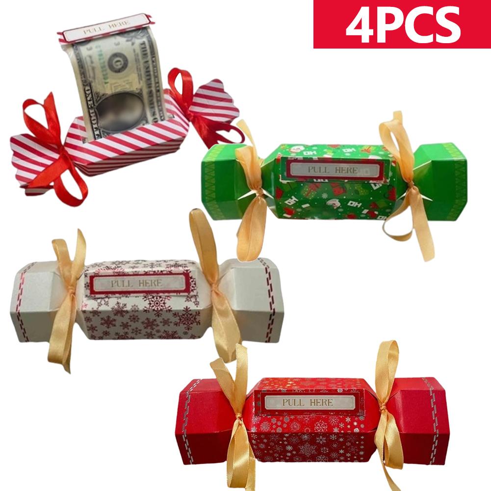 Christmas Surprise Money Pull Out Pouch DIY Cash Gift Pull Pouch Xmas Party Gifts Money Box Birthday Money Box For Cash Gift