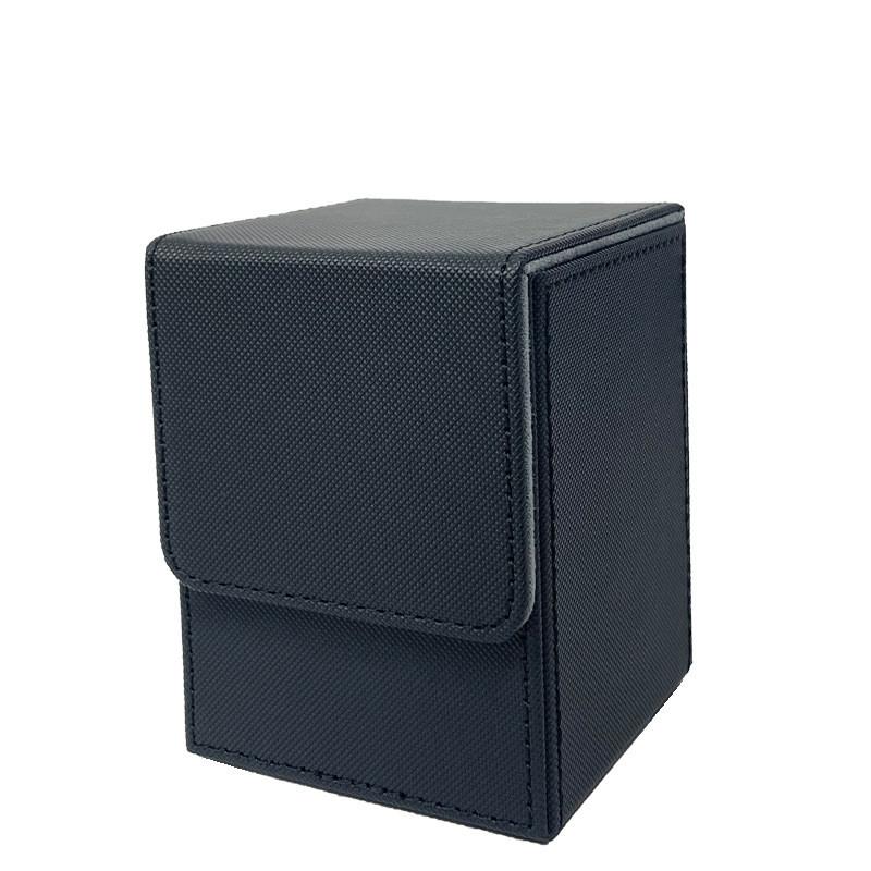 Checkered Vertical Card Box 100+Poker Storage Box Board Game Black Blue Red Green Purple Yellow White Dice Storage Box