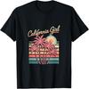 The Original California Girl Cute Pink Girly California Palm T-Shirt