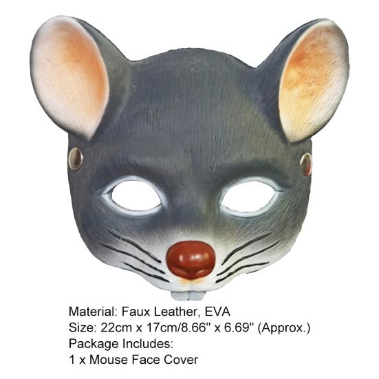Volwassen Kinderen Muis Half Gezicht Masker Masquerade Halloween Cosplay Carnaval Requisiet