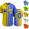 Personalisierbares Baseballtrikot für Herren und Damen Knopfleiste vorne Kurzarm Sportshirt Teamname und Nummer Druck verfügbar