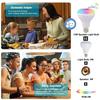 Lampadina E27 RGB Bluetooth con Musica e Telecomando Effetto Luce Scenica LED DJ Disco per Camera da Letto Decorazione Casa Lampada Cambia Colore