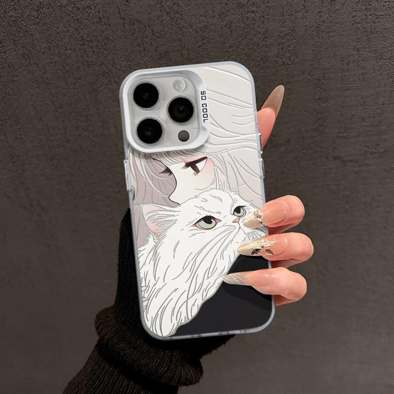 Hot Sale Anime Characters Colored Sier Phone Case For Iphone 15 Max 14 13 12 11 X IMD Transparent 16 Pro Shockproof Cover
