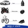 Car Tire Valve Stem Caps, 4PCS Spike Style Aluminum Alloy Leakproof Vehicle Wheel Stem Caps, Dustproof Automotive Tire Air Valve Cover Accessories,