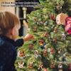 -Day Brown Bear Advent Calendar with 2D Hanging Ornaments for Christmas Countdown - Surprises