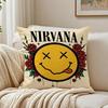 band grunge NNirvana Cushion Cover Pillowcase Antidustmite living Room Sofa Decor Cushion Room