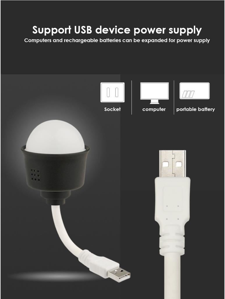 USB Stecker Nachtlicht Tragbare LED Lampe Computer Mobile Power Aufladen Mini Buchlampe Augenschutz Studie Kleine Leselampe