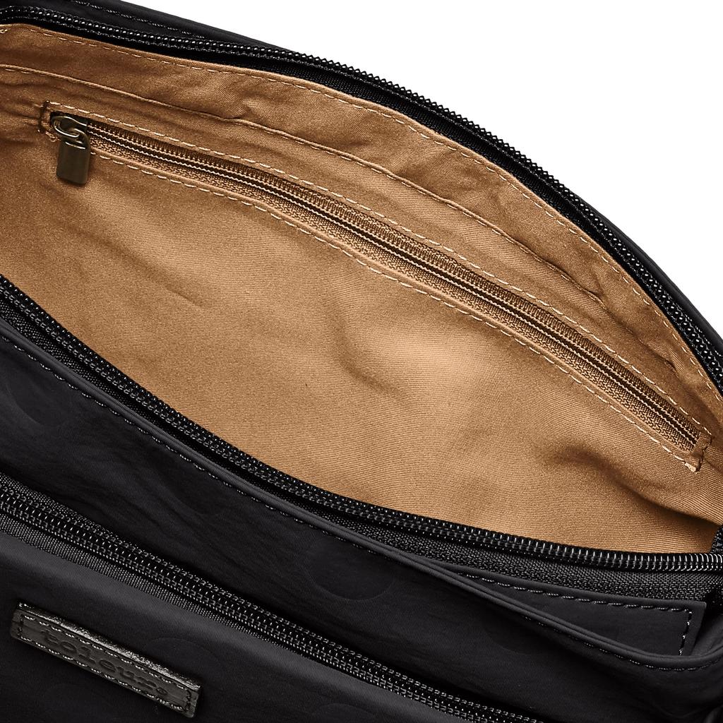 Nylon dotcow leather mini shoulder bag 2S