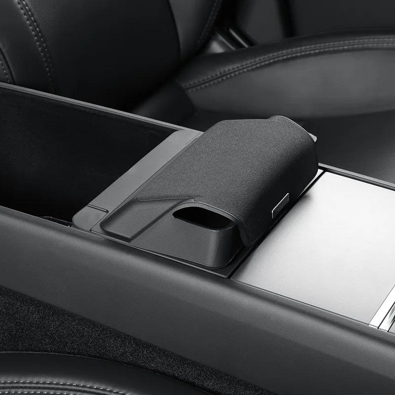 Central Armrest Storage Box for Tesla Model 3 Y Highland Juniper 2025 Car Glasses Phone Storage Case Multi Functional Accessorie