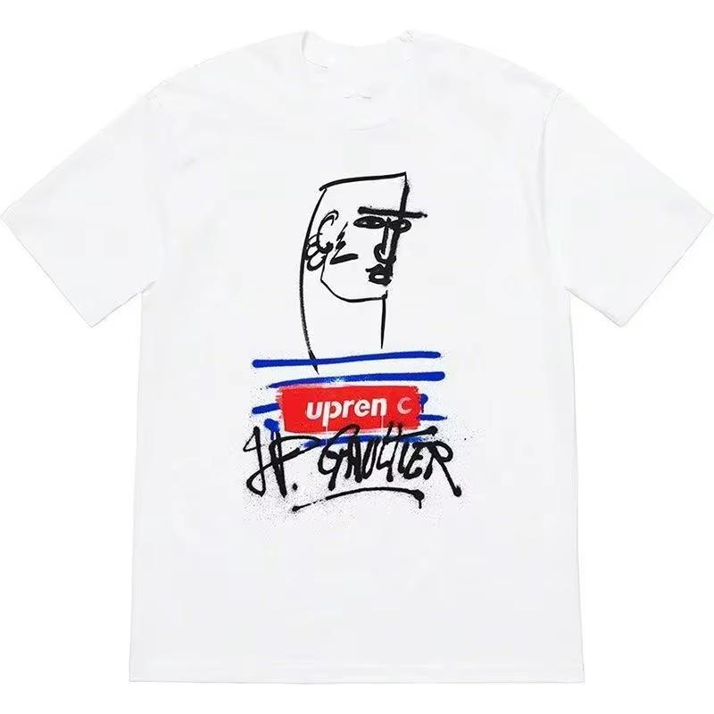 T-shirt con stampa scultura Cupido Estate e Autunno 2025, top sportivo ampio e casual a maniche corte da uomo e da donna