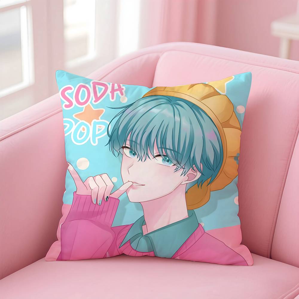 

Saja Boys KPopS D-Demon H-Hunters Pillow Case Pattern Printed Pillowcase for Living Room Sofa Cushion Cover & Bedroom Decor 12x12Inch