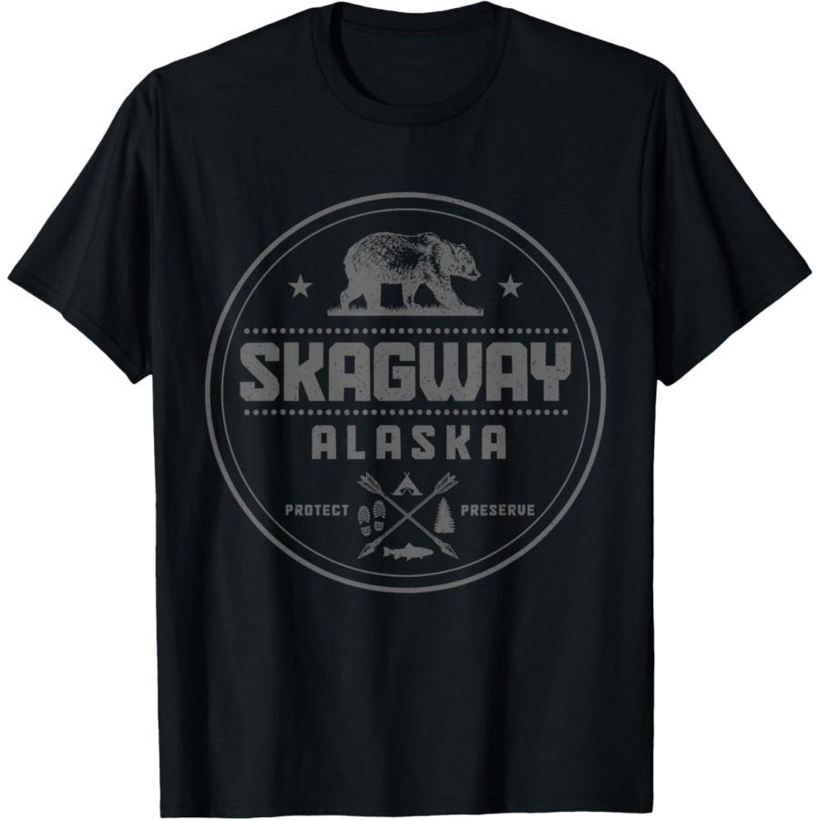 Skagway Alaska Preserve & Protect Bear Outdoor T-Shirt XXXXXL разноцветный