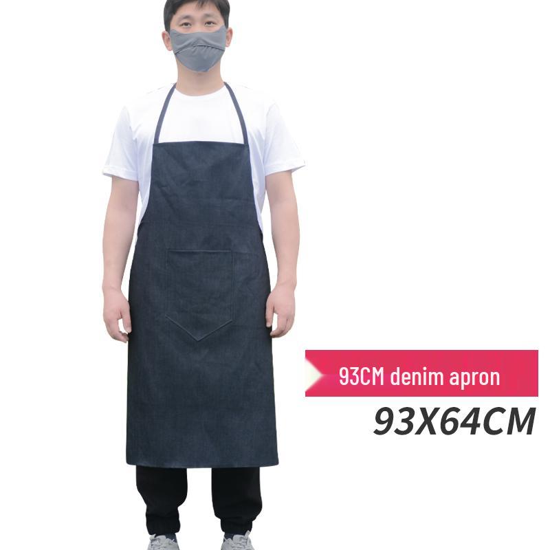 Unisex Thickened Denim Canvas Apron: Wear-Resistant, Anti-Stain, Ideal for Welding and Labor Protection
