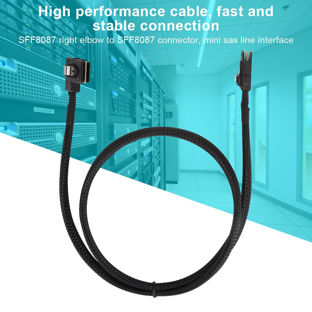 MINI SAS 36P 0,8 Meter Spritzguss SFF-8087 Rechter Winkel zu SFF8087 Festplattenkabel