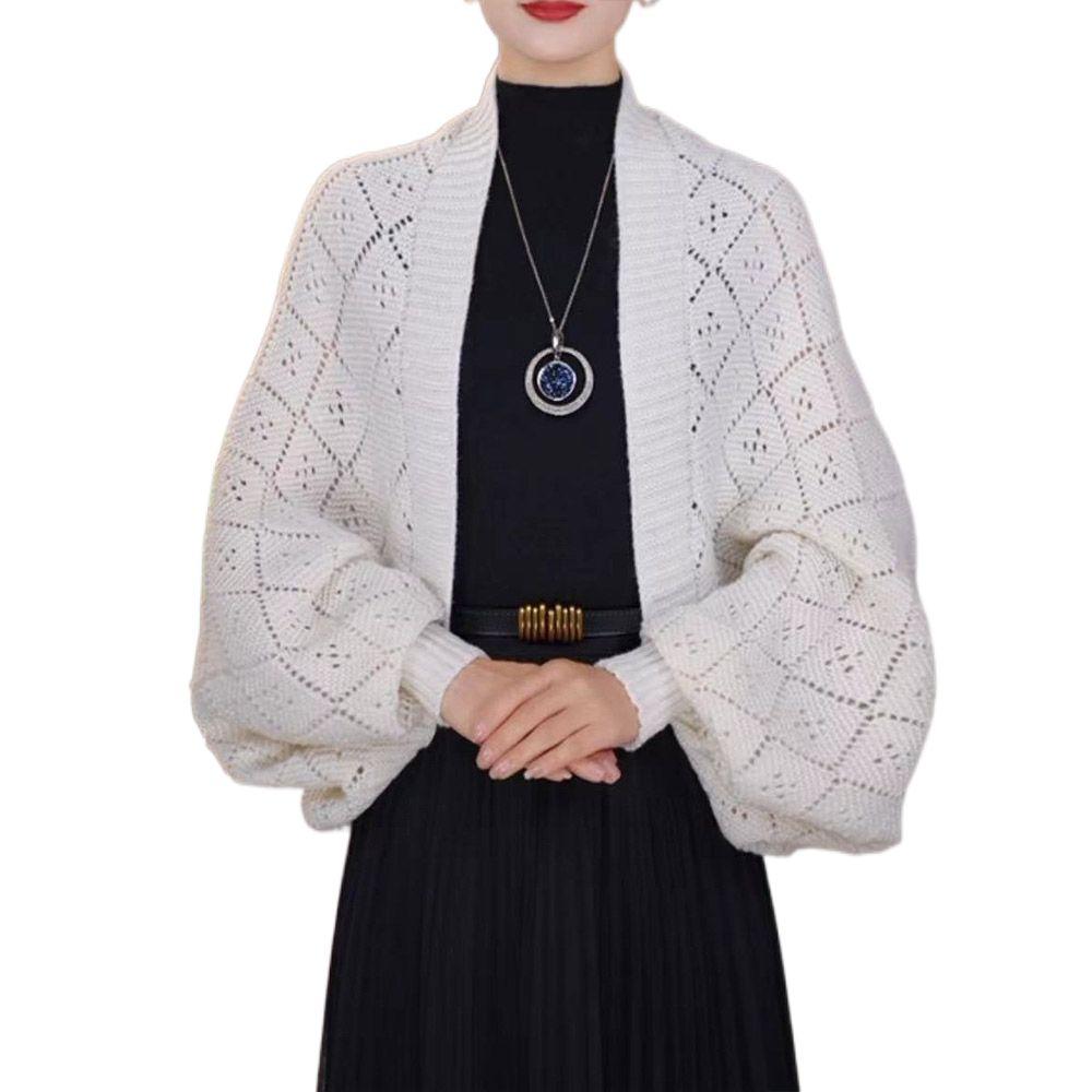 False Collar Knitted Shawl Outwear Shoulder Evening Prom Cape New Autumn Winter Scarf  Party