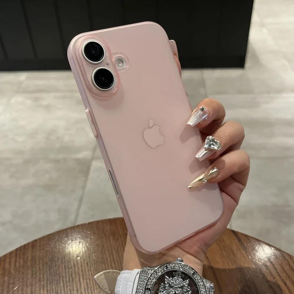 

Ультратонкий полипропиленовый чехол для iPhone 17 16 15 14 13 12 11 Pro Max 16 15 Plus Матовый чехол для iPhone 17 Air Тонкий Прозрачный Ударопрочный чехол For iPhone 17 Pro