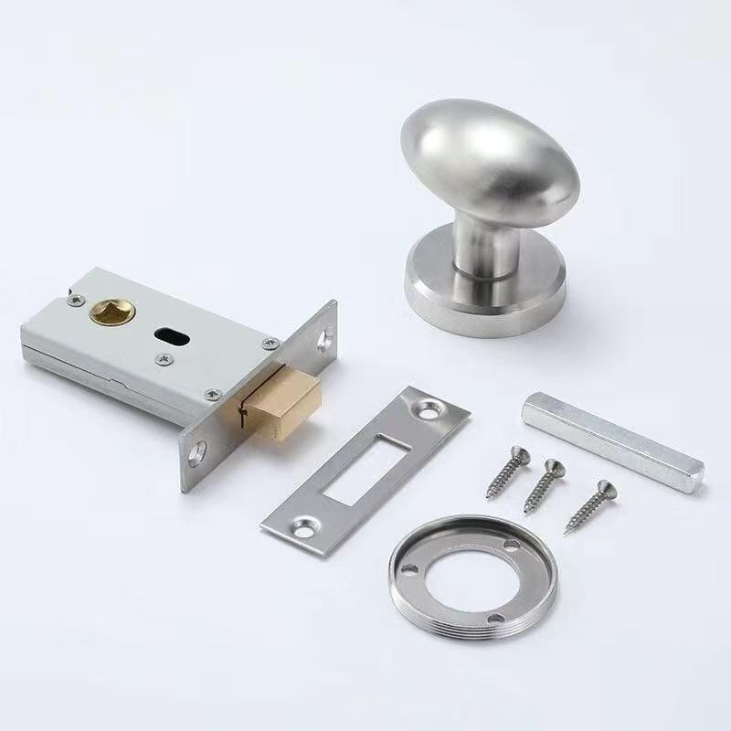 Versteckter Minimalistischer Weißer Runder Türgriff für Schlafzimmer